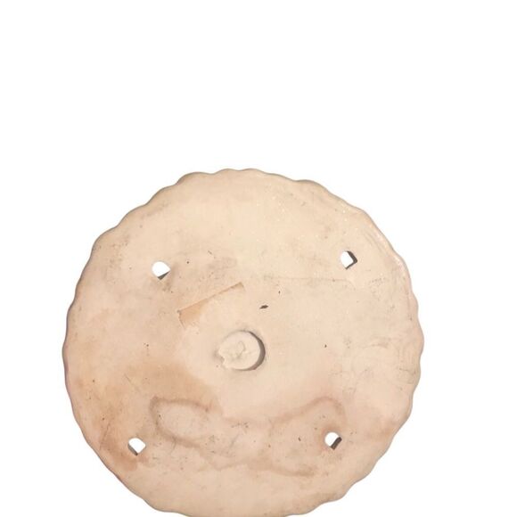 Vintage Kirklands Garden ll Snowman Ceramic Candle Holder Ring With Stars - Picture 7 of 8